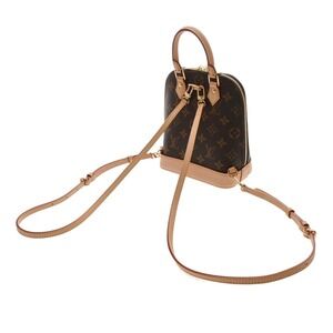 Louis Vuitton Monogram Backpack Daypack Brown Canvas Alma